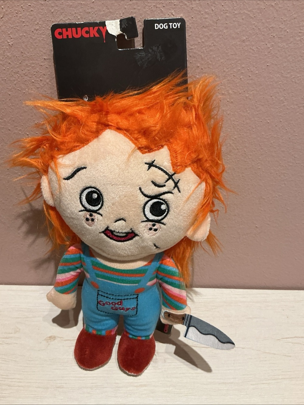 Chucky Good Guys Halloween Plush Pet Dog Toy Child's Play  Squeaky NEW